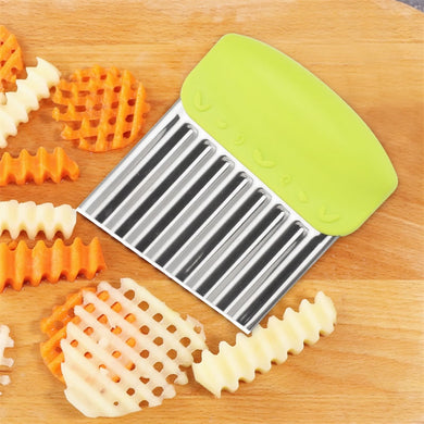 Stainless Steel Wavy French Fries Cutter - iFoodies