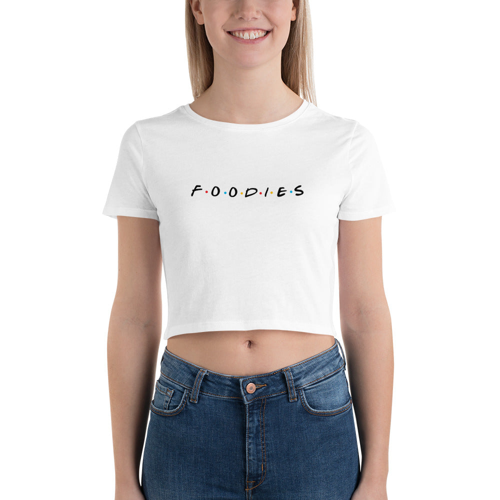 Foodies Women’s Crop Tee (White) - iFoodies
