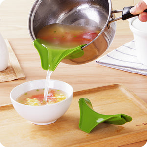 Silicone Liquid Funnel For Pots and Pans - iFoodies